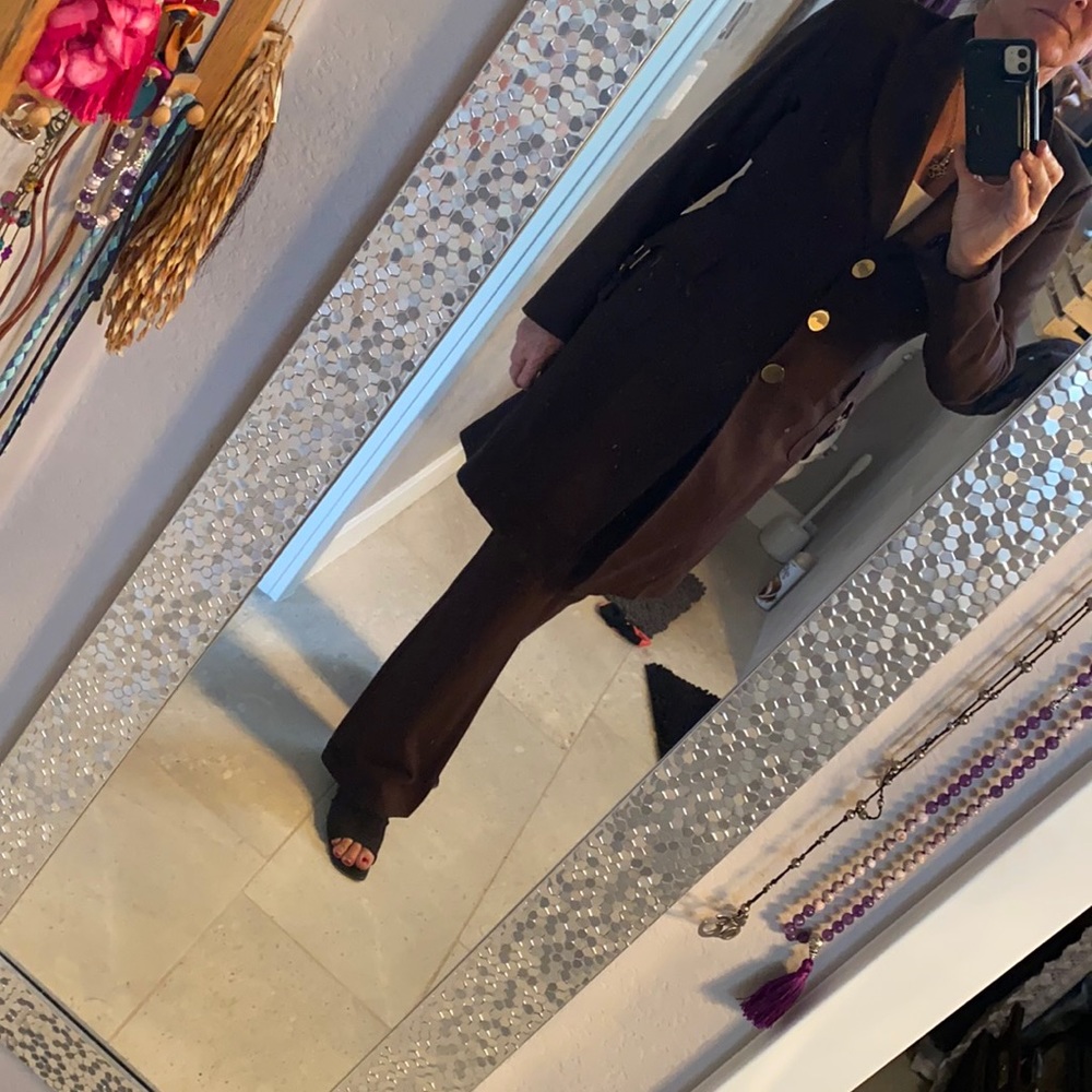 Cache Contour Vintage  Brown Pantsuit